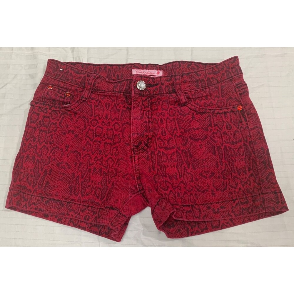 CUTIE FASHION GIRLS JEANS SHORTS SIZE 14